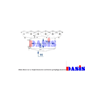 Ladeluftkühler 378003N JAGUAR von AKS DASIS