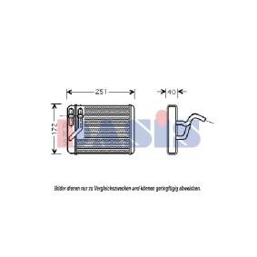 Compre Permutador de calor, aquecimento do habitáculo da AKS DASIS 516004N a um preço baixo por 45,54 €