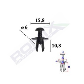 Clip, Zier- / Schutzleiste C70354 von ROMIX günstig für 0,57 € online kaufen