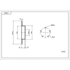 Bremsscheibe 219 009 von HART günstig für 22,59 € online kaufen