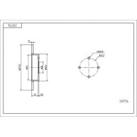 Bremsscheibe 231 776 von HART günstig für 21,97 € online kaufen