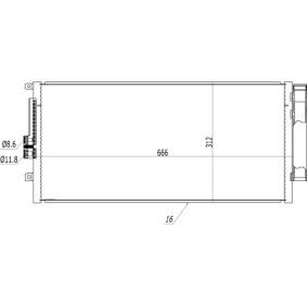 Achetez des Condenseur, climatisation HART 614 549 à prix pour 128,13 €