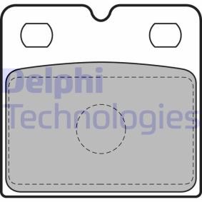Achetez des Kit de plaquettes de frein, disque de frein de stationnement DELPHI LP2112 à prix pour 17,59 €