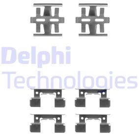Kjøp Monteringssett, bremseklosser av DELPHI LX0180 til den lave prisen 131,21 NOK