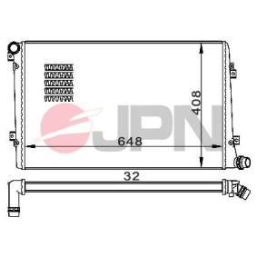 Kjøp Radiator, motorkjøling av JPN 60C9063-JPN til den lave prisen 809,24 NOK