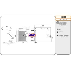 Comprar Radiador de calefacción de AHE 94104 a bajo precio de 121,86 €