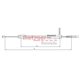 Handbremsseil 10.9326 von METZGER günstig für 13,35 € online kaufen