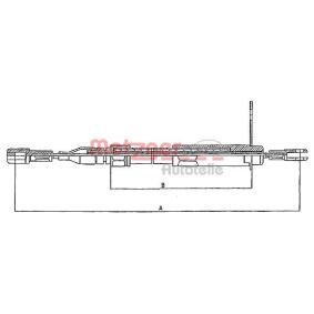 Handbremsseil 10.943 von METZGER günstig für 16,41 € online kaufen