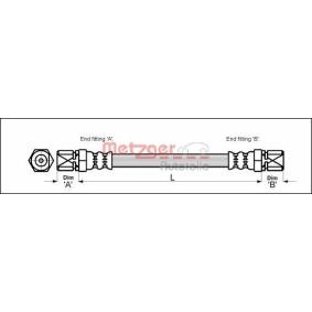 Bremsschlauch 4112813 von METZGER günstig für 7,26 € online kaufen