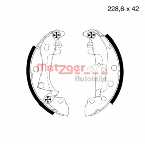 Acquista Kit ganasce freni da METZGER MG 339 a buon mercato per soli 38,00 €
