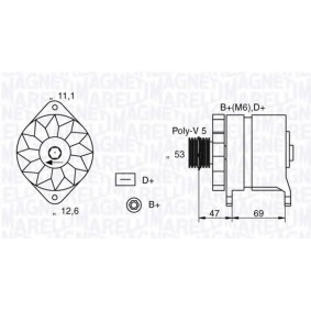 Lichtmaschine 063321017010 von MAGNETI MARELLI günstig für 182,62 € online kaufen