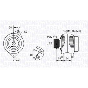 Lichtmaschine 063321802010 von MAGNETI MARELLI günstig für 192,88 € online kaufen