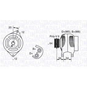 Lichtmaschine 063321813010 von MAGNETI MARELLI günstig für 170,41 € online kaufen