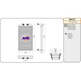 Wärmetauscher, Innenraumheizung 94113 von AHE günstig für 81,88 € online kaufen