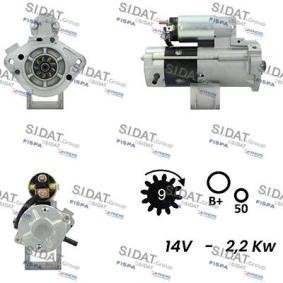 Köp Startmotor av SIDAT S12MH0781A2 till det låga priset 2781,10 kr