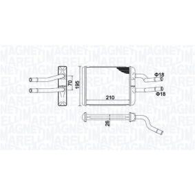 Wärmetauscher, Innenraumheizung 350218500000 von MAGNETI MARELLI günstig für 64,28 € online kaufen