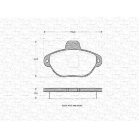 Bremsbeläge 363702160305 von MAGNETI MARELLI günstig für 40,13 € online kaufen