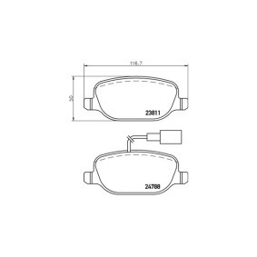 Bremsbeläge des Herstellers MAGNETI MARELLI - Originalware Artikelnummer: 363700523152