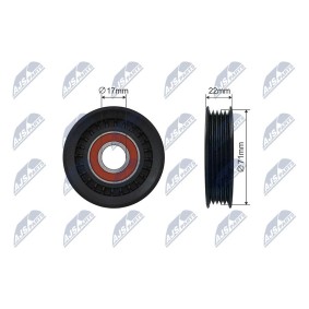 Spannrolle, Keilrippenriemen RNK-FR-057 von NTY günstig für 14,28 € online kaufen