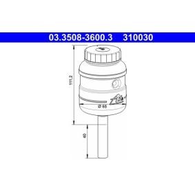 Bremsflüssigkeitsbehälter 03.3508-3600.3 MERCEDES-BENZ von ATE