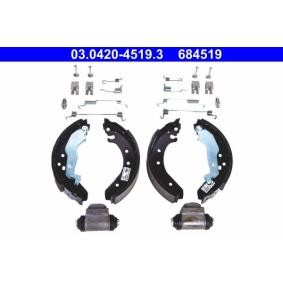 Comprar Kit frenos, disco de tambor de ATE 03.0420-4519.3 a bajo precio de 123,72 €