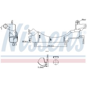 Ausgleichsbehälter 996334 HONDA von NISSENS