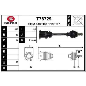 Compre Veio de transmissão de EAI online para A1 Citycarver (GBH) a preços moderados