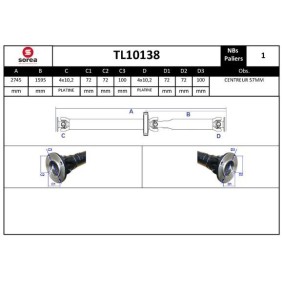 Kardanwelle TL10138 von EAI günstig für 689,98 € online kaufen