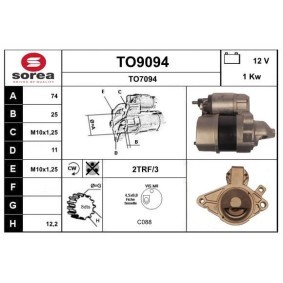 Compre Motor de arranque da SNRA TO9094 a um preço baixo por 138,09 €