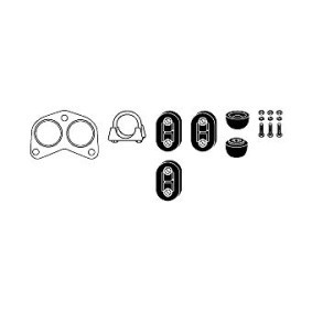 Compre Kit de sujeción del tubo de escape de HJS online para SUNNY I Coupé (B11) a precios moderados
