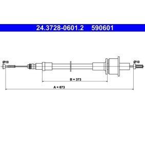 Kupplungsseil 24.3728-0601.2 von ATE günstig für 23,63 € online kaufen