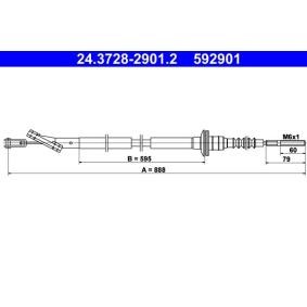 Comprar Cable de embrague de ATE 24.3728-2901.2 a bajo precio de 26,19 €