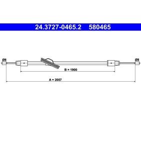 Handbremsseil 24.3727-0465.2 von ATE günstig für 28,28 € online kaufen