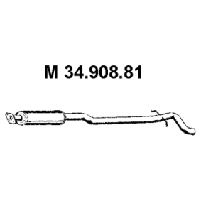 Achetez des Silencieux intermédiaire EBERSPÄCHER 34.908.81 à prix pour 251,92 €