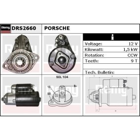 Anlasser für PORSCHE von DELCO REMY