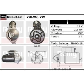 Anlasser DRS3140 von DELCO REMY günstig für 133,29 € online kaufen