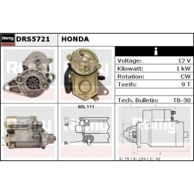 Köp Startmotor av DELCO REMY DRS5721 till det låga priset 1090,28 kr