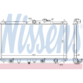 Kühler, Motorkühlung 62283A von NISSENS günstig für 161,30 € online kaufen