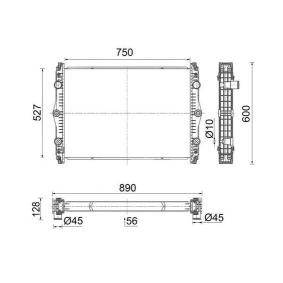 Kühler des Herstellers MAHLE ORIGINAL - Originalware Artikelnummer: CR 2705 000S