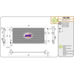 Acquista Radiatore da AHE online per Leaf (ZE1_) a prezzi moderati