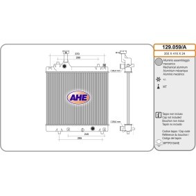 Kühler, Motorkühlung 129.059/A von AHE günstig für 128,24 € online kaufen