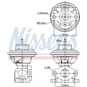 Comprar Válvula EGR de NISSENS 98479 a bajo precio de 89,27 €