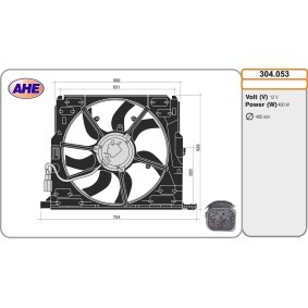 Kühlerlüfter 304.053 von AHE günstig für 393,55 € online kaufen