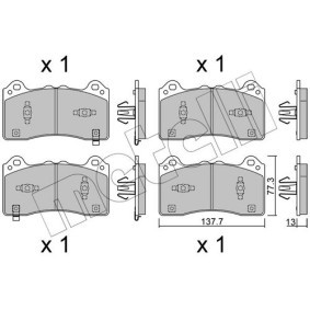 Bremsbeläge 22-1220-1 von METELLI günstig für 53,51 € online kaufen