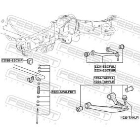 Acquista Braccio oscillante, sospensione ruota da FEBEST 1024-TAHFLL a buon mercato per soli 203,46 €