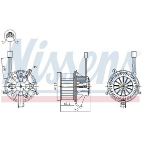 Innenraumgebläse 87612 von NISSENS günstig für 76,96 € online kaufen