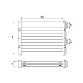 Wärmetauscher, Innenraumheizung 811592 von VALEO günstig für 73,20 € online kaufen