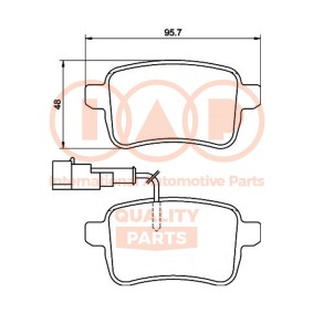 Bremsbeläge für ALFA ROMEO von IAP QUALITY PARTS