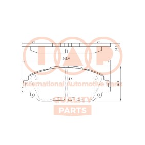Bremsbeläge 704-17260 von IAP QUALITY PARTS günstig für 85,91 € online kaufen