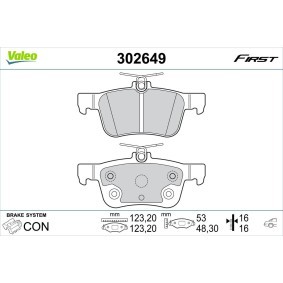Bremsbeläge 302649 von VALEO günstig für 28,60 € online kaufen